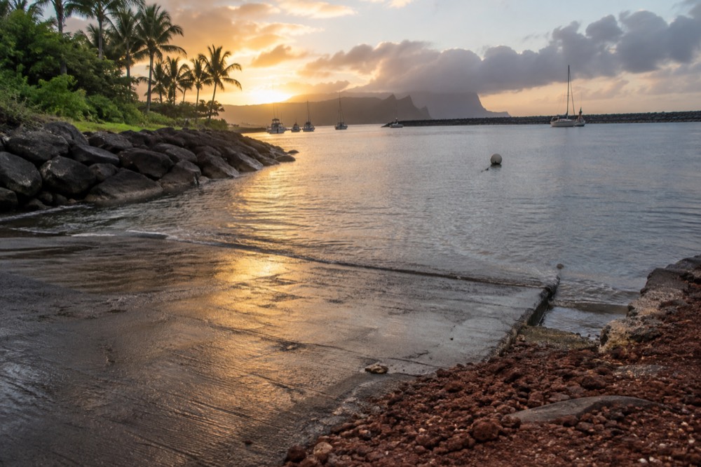 First light at Port Allen